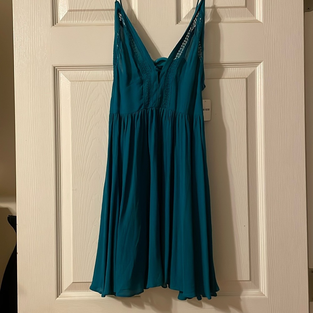 Teal Free People Dress